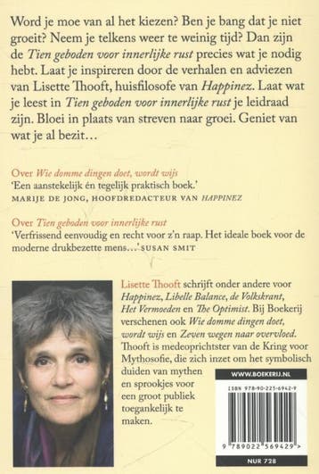 Tien geboden voor innerlijke rust 9789022569429, Verzenden, Zo goed als nieuw, Lisette Thooft