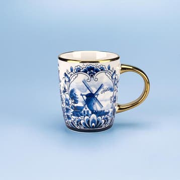 Koffie kopje met molen - delftsblauw, Ophalen of Verzenden, Nieuw
