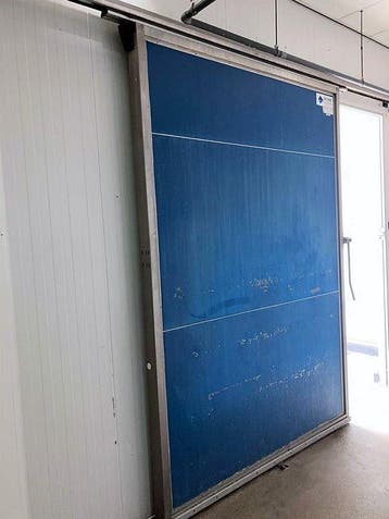 Koelcel schuifdeur met rails B210 x H304cm, links, Gebruikt