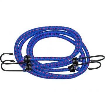 Snelbinder met spinhaak - 120 cm - Blauw - 2 stuks, Caravans en Kamperen, Ophalen of Verzenden, Nieuw