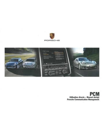 2011 PORSCHE PCM VERKORT INSTRUCTIEBOEKJE FRANS