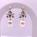 Zonder minimumprijs - Cocktail oorbellen - 9 kt. Geel goud,