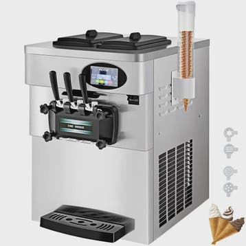 VEVOR Professionele Softijsmachine 2200W - 2+1 Smaken, 20-28, Verzenden, Nieuw