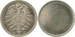 Duitsland einseitige Nickelprobe 10 Pfennig Kaiserreich J..., Verzenden