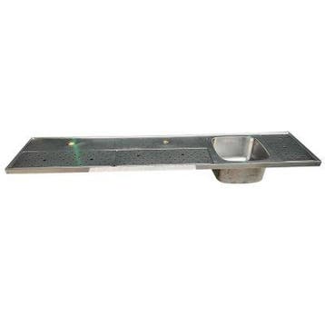 Occasion - RVS Spoeltapblad 2300 x 500 mm bak rechts, Ophalen of Verzenden