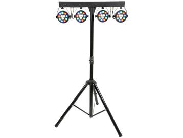 QTX PB-1214 LED PAR-balk Op Statief 4 X 12 Leds RGBW Met DMX, Muziek en Instrumenten, Verzenden, Nieuw, Overige typen