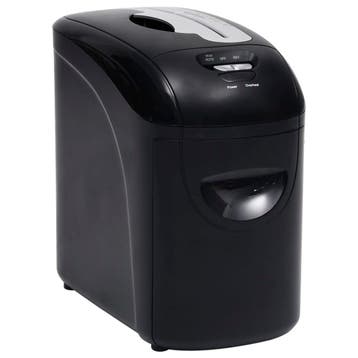 vidaXL Papierversnipperaar 10 paginas microcut zwart, Verzenden, Nieuw in verpakking