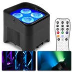 Retourdeal - BeamZ BBP94W accu Uplight met 4x 12W LEDs en d, Verzenden, Zo goed als nieuw
