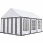 Classic Plus Feest-tent PVC 4x6x2 mtr in Wit-Grijs, Verzenden, Nieuw