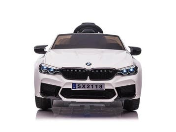 BMW M5, Leder zitje, Rubberen banden, Kinder Accu Auto!, Ophalen of Verzenden, Nieuw