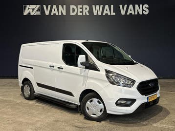 Ford Transit Custom 2.0 TDCI L1H1 Euro6 Airco | Camera | Nav, Stof, Gebruikt, Euro 6, Wit