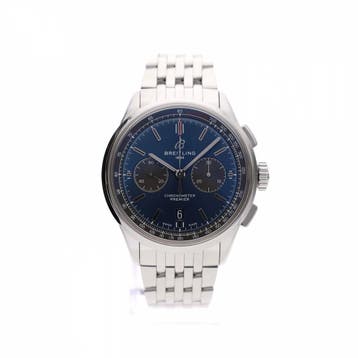 Breitling Premier B01 Chronograph 42mm AB0118A61C1A1; Aut..., Ophalen of Verzenden, Zo goed als nieuw, Staal, Overige merken
