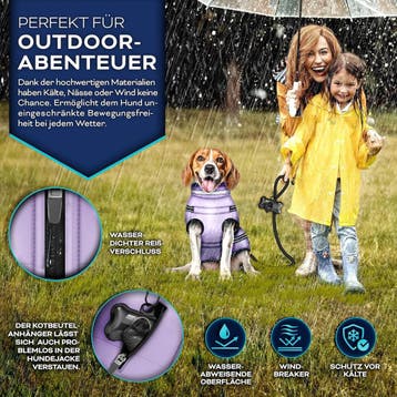 Hondenjas - Hondentrui - Winter - S - Paars - TRESKO®, Verzenden, Zo goed als nieuw