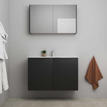 On-Line Badkamermeubelset - 100 cm - Voorgemonteerd - 2, Huis en Inrichting, Badkamer | Badkamermeubels, Ophalen of Verzenden