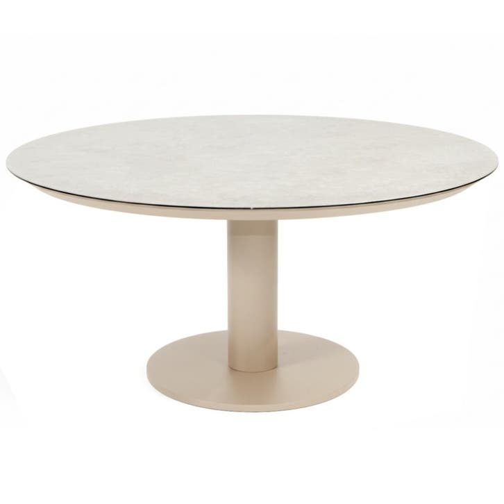 Sarah low dining tuintafel 130xH69 cm printed ceramic latte, Tuin en Terras, Tuintafels, Nieuw, Ophalen of Verzenden