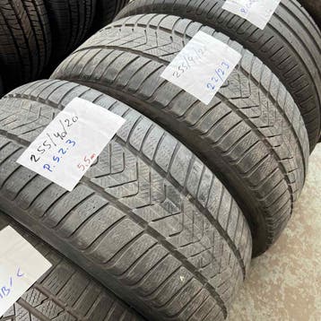 2 x Pirelli 255-40-20 Winterbanden 5,5mm, Gebruikt, 255 mm, Band(en), Personenwagen