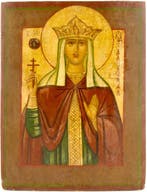 Icoon - Sint Alexandra - Hout