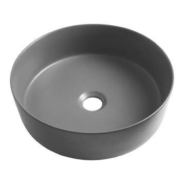 Brauer Circle Waskom - Rond - 36 cm - Keramiek - Mat - Grijs, Ophalen of Verzenden, Nieuw