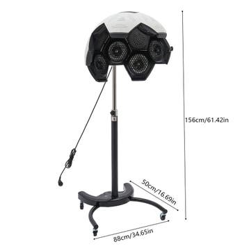 Staande salon föhn met kap verstelbaar 1200W mobiel, Verzenden, Nieuw