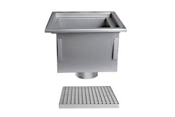 RVS Vloerafvoerput | 300x300 mm | Verticale Afvoer 125 mm, Verzenden, Nieuw in verpakking