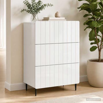 vidaXL Ladenkast Wit 66 x 34,5 x 92 cm Bewerkt hout, Verzenden, Nieuw