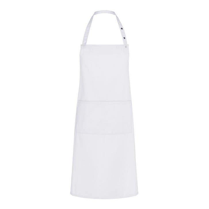 GGM Gastro | KARLOWSKY | Slabbenschort Tenerife - Wit |, Huis en Inrichting, Keuken | Textiel, Wit, Nieuw, Schort, Verzenden