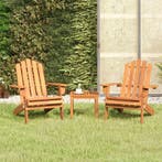 vidaXL 3-delige Loungeset Adirondack massief acaciahout, 3 zitplaatsen, Nieuw, Loungeset, Verzenden
