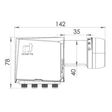 Inverto QUAD universal Premium PLL LNB IDLP-QDL413-PREMU-OPN, Ophalen of Verzenden, Nieuw, (Schotel)antenne