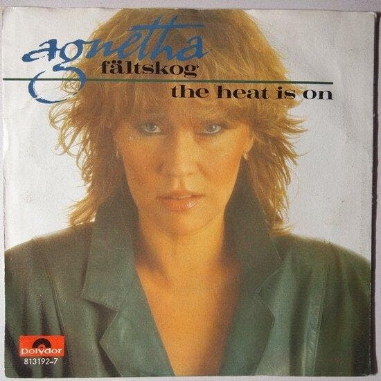 Agnetha Fältskog - The heat is on - Single, Cd's en Dvd's, Vinyl Singles, Verzenden