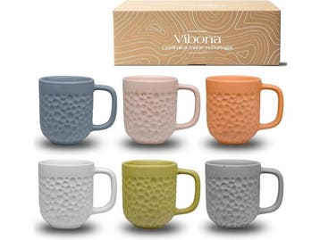 Veiling - Koffiekopjes, set van 6 (380 ml) - Made in Portuga, Nieuw