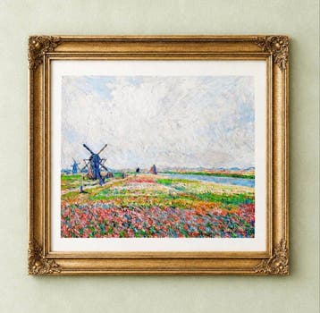 Claude Monet (1840–1926) (after) - Fields with Tulips,