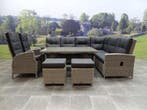 San Marino hoek dining loungeset verstelbaar 7-delig  grijs, Tuin en Terras, Tuinsets en Loungesets, Ophalen of Verzenden, Nieuw