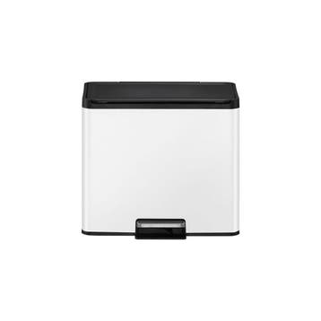 EKO Essential Recycler pedaalemmer 20+9 ltr - Wit, Huis en Inrichting, Verzenden, Nieuw