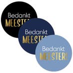 6x Sticker Bedankt MEESTER (Stickers), Hobby en Vrije tijd, Stickers en Plaatjes, Ophalen of Verzenden, Nieuw, Meerdere stickers