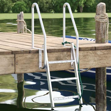 vidaXL 3-Traps Steigerladder zilver 58 x 77 x 144 cm, Verzenden, Nieuw