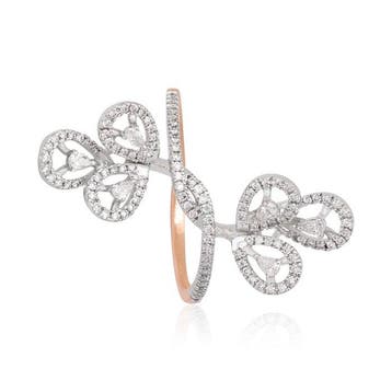 Ring - 14 karaat Roségoud - 0.50ct. tw. Diamant (Natuurlijk), Nieuw