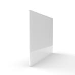 Enkel glas gehard satijn blank acide/melkglas 12 mm, Ophalen of Verzenden, Nieuw