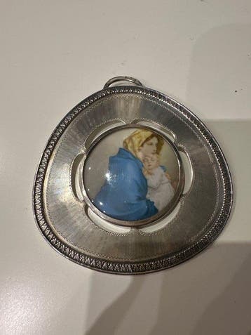 Devotioneel medaillon - .800 zilver - 1940-1950 - Medaillon