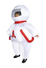 KIMU® Opblaas Kostuum Kinderen Astronaut 104 110 116 122 128, Ophalen of Verzenden, Nieuw