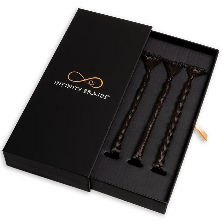 Infinity Braids  Infinity Braidies Mini Espresso Smoke, Sieraden, Tassen en Uiterlijk, Uiterlijk | Haarverzorging, Nieuw, Verzenden