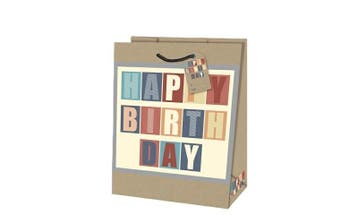 Geschenktas Birthday Gents M, Ophalen of Verzenden, Nieuw