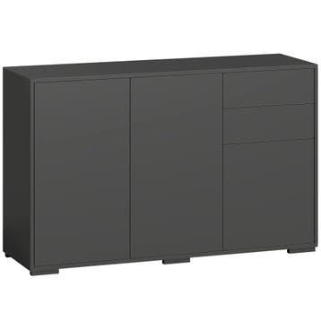 Sideboard Kommode Anrichte, 2 Schubladen, Push-Click, 117 Cm, Verzenden, Nieuw