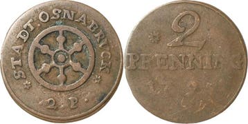 2 Pfennig 1795 Osnabrueck-stadt, Verzenden