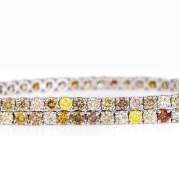 Zonder minimumprijs - Armband - 14 karaat Witgoud - 3.30ct., Nieuw
