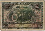 Espagne Spanien – Pick 62 25 Pesetas 15/07/1907, Verzenden
