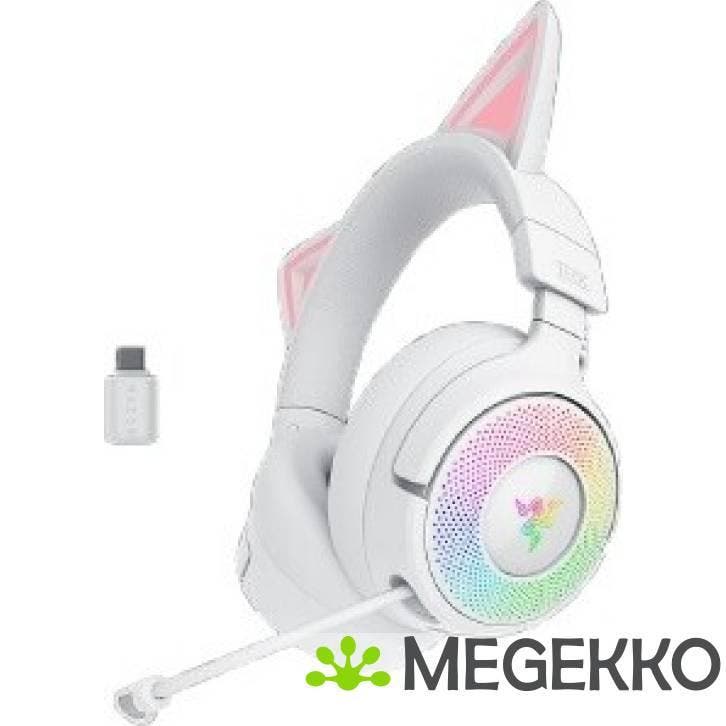 Razer Kraken Kitty V3 Pro Wit Gaming Headset, Computers en Software, Headsets, Nieuw, Verzenden