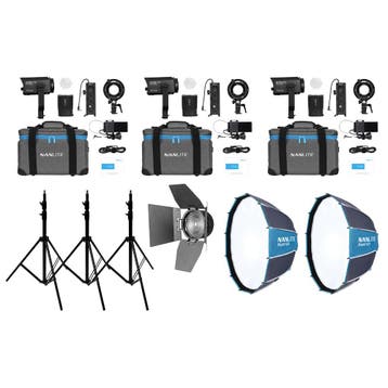 Nanlite Forza 60C RGB Bi-color LED Light Triple Kit With, Ophalen of Verzenden, Nieuw, Overige typen