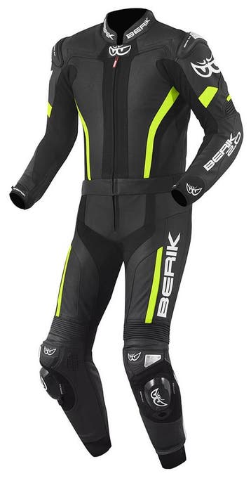 Berik Losail Zwart Geel 2-Delig Motorpak, Nieuw met kaartje, Berik, Heren, Combipak