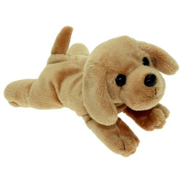 Labrador hond knuffel blond - pluche - 18 cm, Verzenden, Nieuw