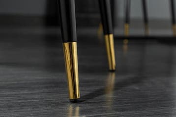 Elegante stoel PARIS petrol fluweel decoratief gewatteerd, Huis en Inrichting, Stoelen, Ophalen of Verzenden, Nieuw